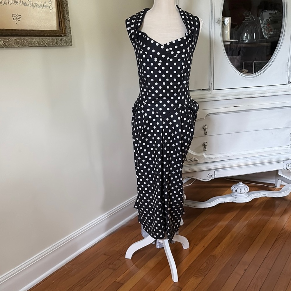 Black and White Polka Dot Jumpsuit